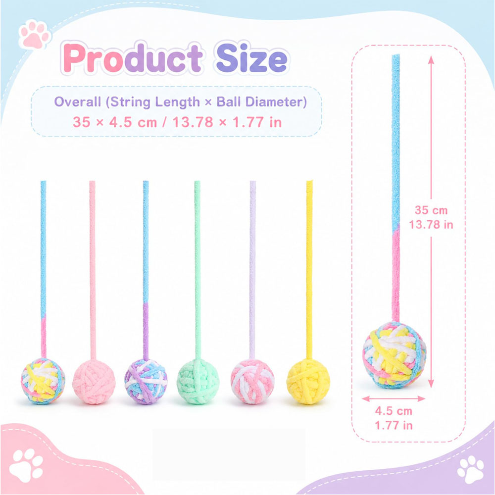 Cat Toys Balls Woolen Yarn Cat - Catnip Toys 评论和价格