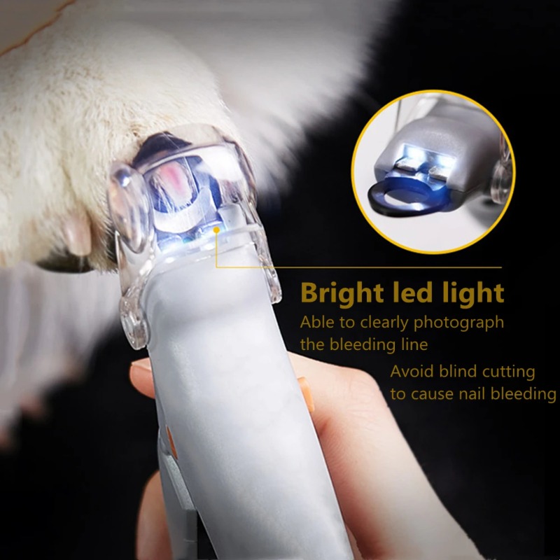 1PC Pet Nail Clipper with LED  - Dog Grooming Clippers 评论和价格