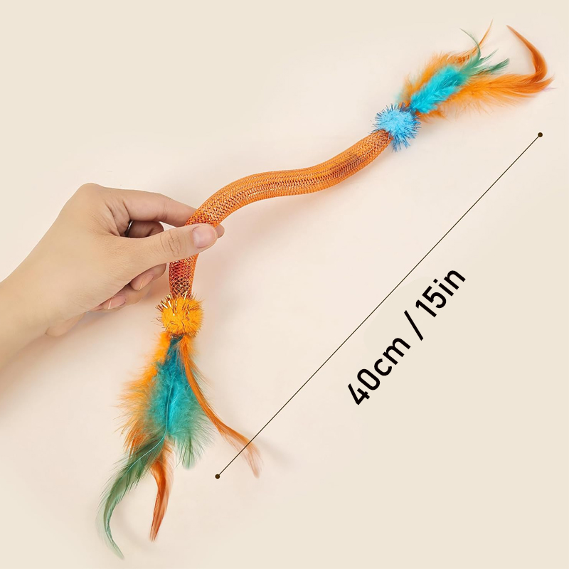 Feather Teasing Cat Stick Elas - Catnip Toys 评论和价格