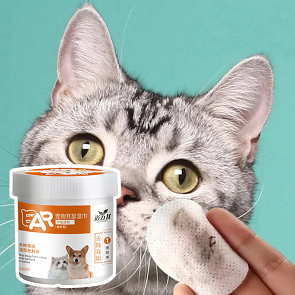 130pcs Eye Wipe For Dogs Cats, - Pet Ear Cleaner 评论和价格