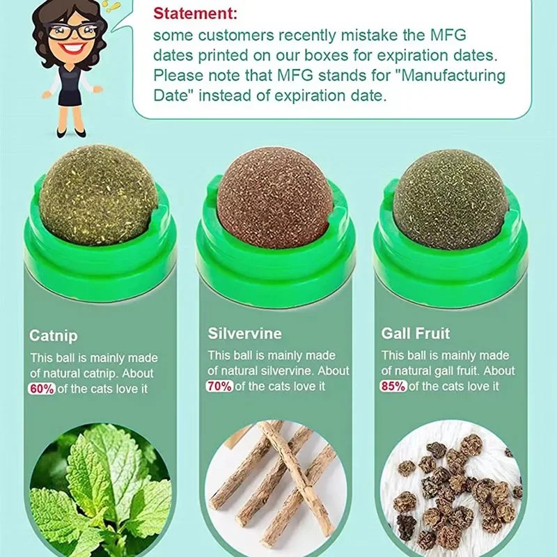 Mint Ball Cat Teeth Cleaning T - Catnip Toys 评论和价格