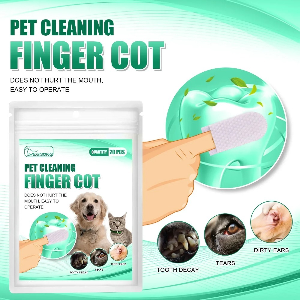 Disposable Pet Finger Cot Wet  - Pet Ear Cleaner 评论和价格