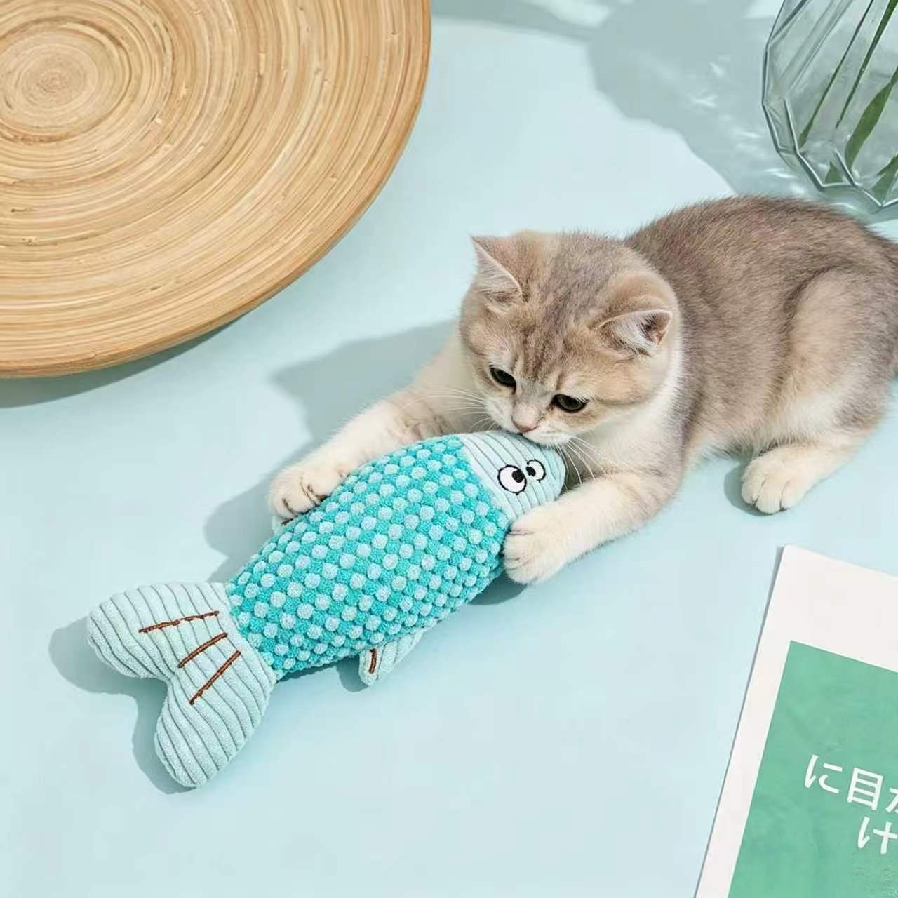 Plush Catnip Fish Toy Interact - Catnip Toys 评论和价格