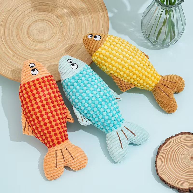Plush Catnip Fish Toy Interact - Catnip Toys 评论和价格