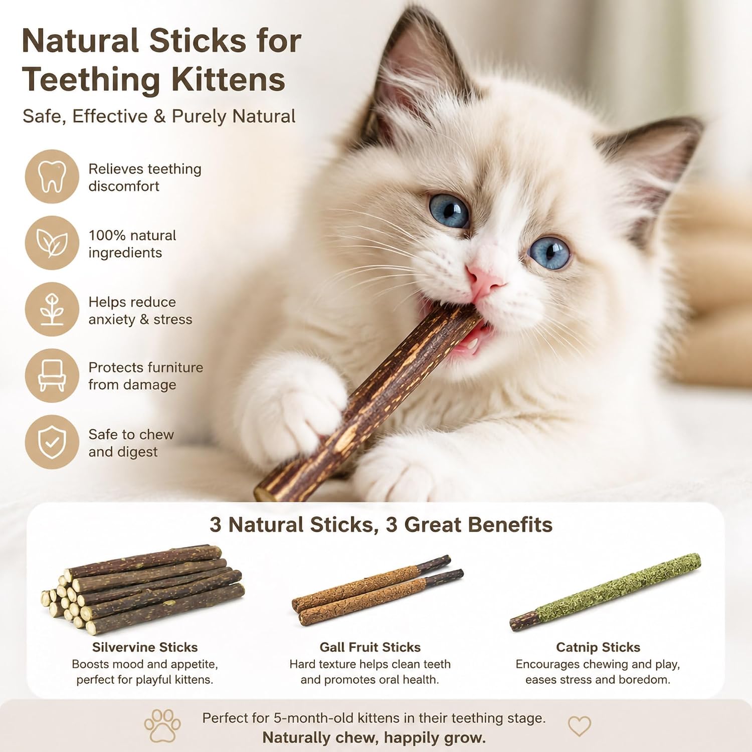 24PCS 3 Flavors Silvervine Sti - Catnip Toys 评论和价格