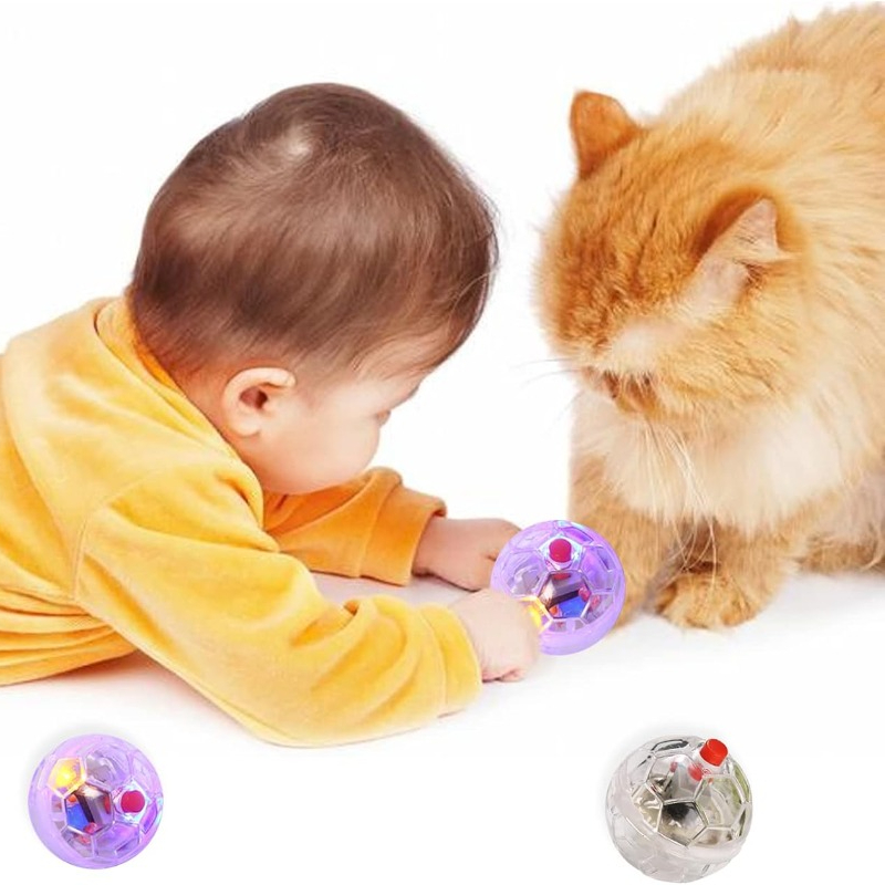 Cat Transparent Glowing Ball T - Catnip Toys 评论和价格